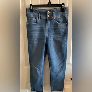 No Boundaries Women's Straight Jeans in Blue